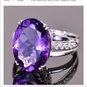 Authentic Louis XV Amethyst Cocktail Ring
